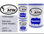 Preview: Volkswagen, Diamond Silver Metallic, LE7Y / L97A / Z4: 500ml Lackdose + 500ml Klarlack + 250ml Härter - Set, von ATW Autoteile West.